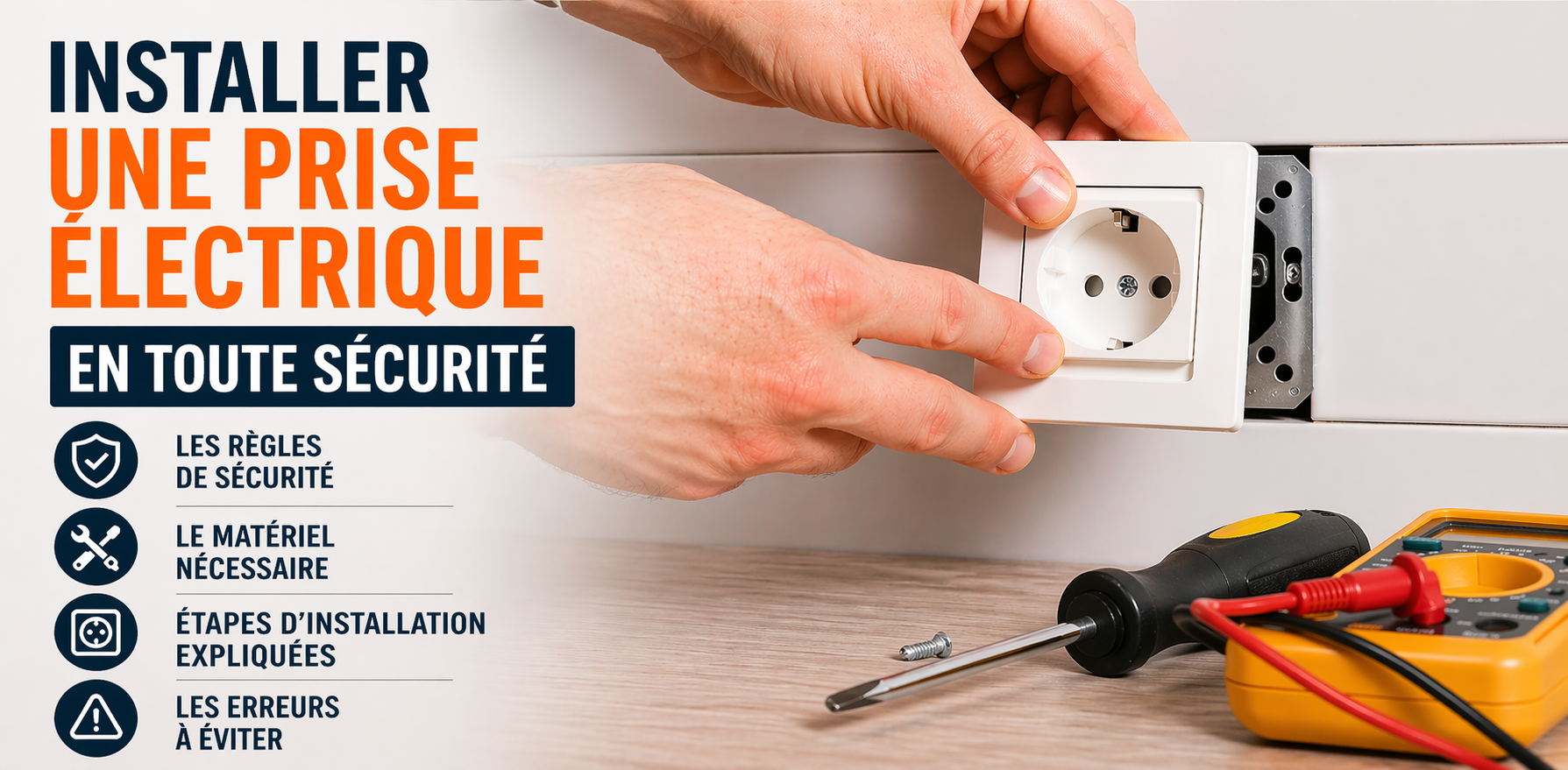 Installer une prise électrique en toute sécurité - guide complet avec règles de sécurité et étapes d'installation